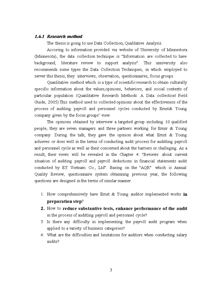 image for page Tiếng anh The auditing process of payroll and personnel cycle in manufacturing companies implemented by Ernst and Young company