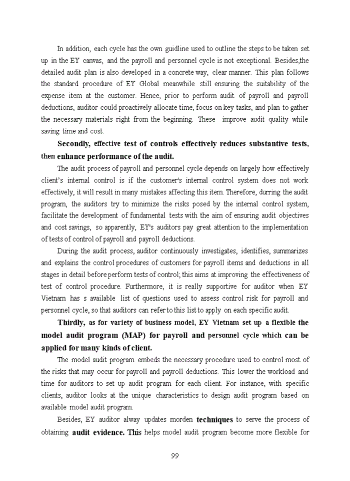 image for page Tiếng anh The auditing process of payroll and personnel cycle in manufacturing companies implemented by Ernst and Young company