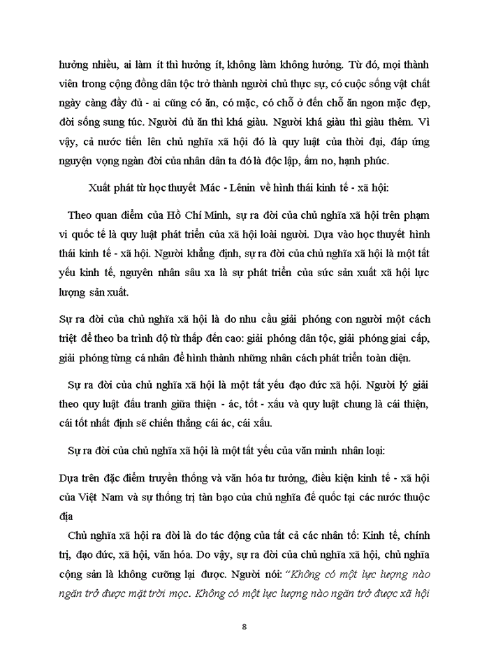 image for page Phân tích tư tưởng Hồ Chí Minh về tính tất yếu đi lên Chủ nghĩa xã hội ở Việt Nam sau khi giành độc lập