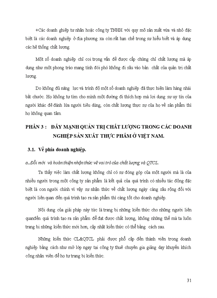 image for page Quản trị chất lượng trong các doanh nghiệp sản xuất thực phẩm ở Việt Nam