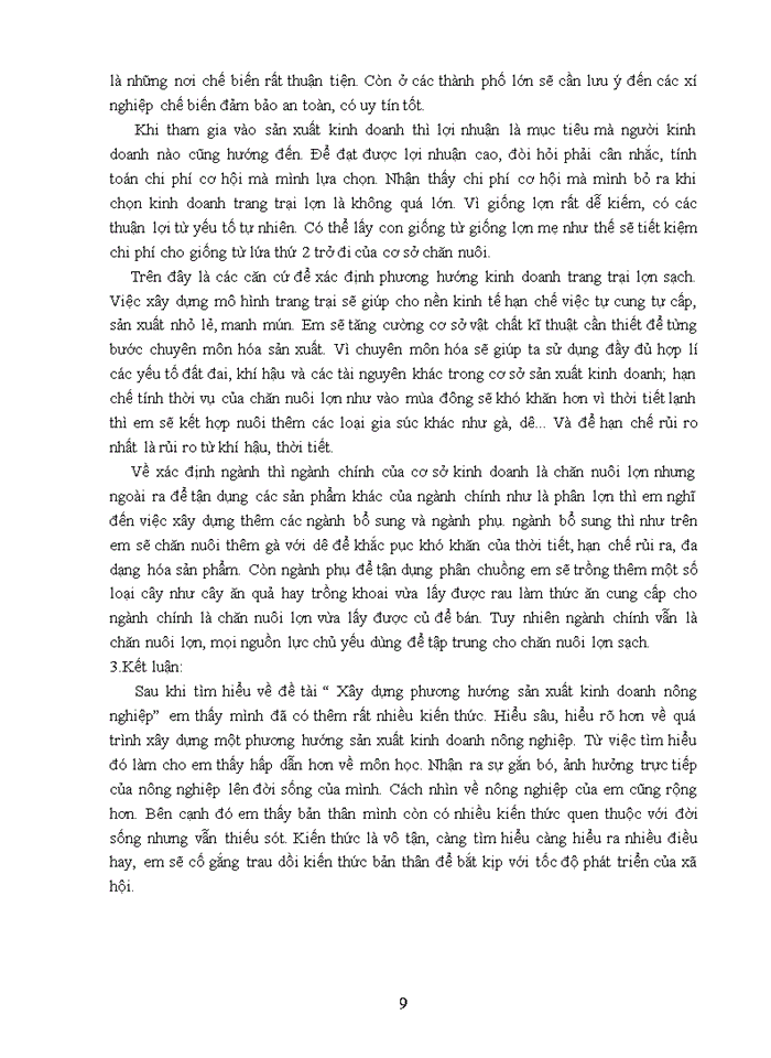 image for page Vai trò và ý nghĩa của việc xây dựng phương hướng kinh doanh trong nông nghiệp