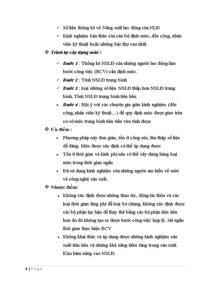 image for page Tìm hiểu thực trạng về công tác định mức lao động tại một doanh nghiệp nào đó Đánh giá nhận xét và đưa ra hướng hoàn thiện