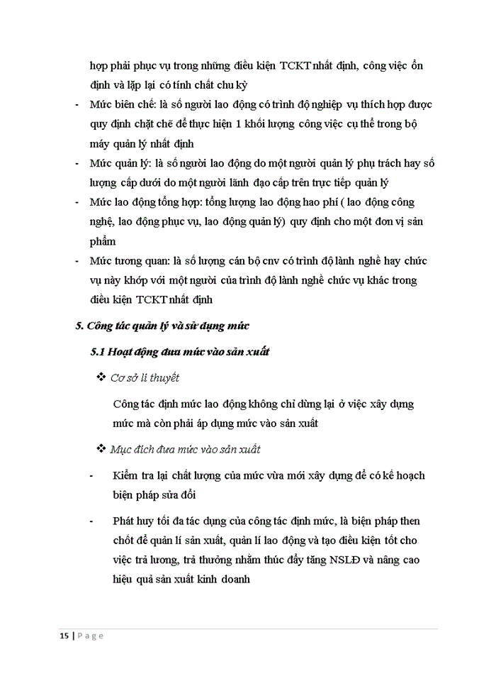 image for page Tìm hiểu thực trạng về công tác định mức lao động tại một doanh nghiệp nào đó Đánh giá nhận xét và đưa ra hướng hoàn thiện