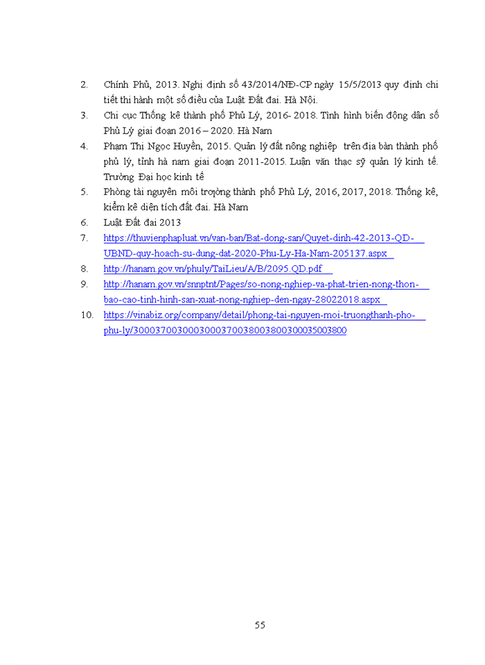 image for page Quản lý nhà nước về việc chuyển đổi mục đích sử dụng đất nông nghiệp tại địa bàn Thành phố Phủ Lý-tỉnh Hà Nam gai đoạn 2016-2018