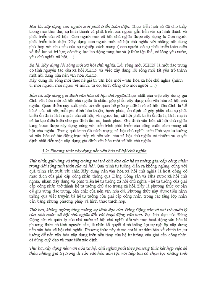 image for page Lí luận của chủ nghĩa Mác- Lênin về xây dựng nền văn hóa xã hội chủ nghĩa và liên hệ thực tiễn với nền văn hóa nước ta hiện nay