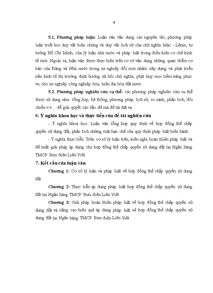 image for page THS PHÁP LUẬT VỀ HỢP ĐỒNG THẾ CHẤP QUYỀN SỬ DỤNG ĐẤT VÀ THỰC TIỄN ÁP DỤNG TẠI NGÂN HÀNG TMCP BƯU ĐIỆN LIÊN VIỆT