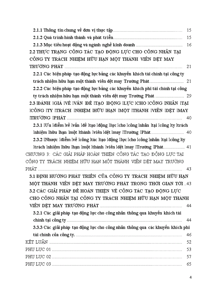 image for page TẠO ĐỘNG LỰC CHO CÔNG NHÂN TẠI CÔNG TY TRÁCH NHIỆM HỮU HẠN MỘT THÀNH VIÊN DỆT MAY TRƯỜNG PHÁT