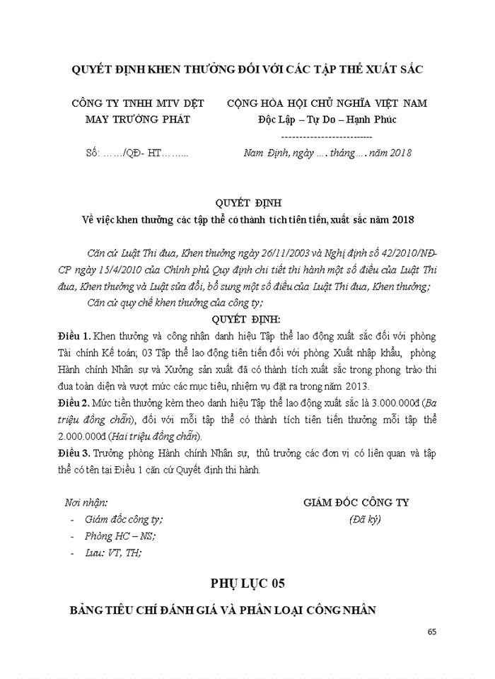 image for page TẠO ĐỘNG LỰC CHO CÔNG NHÂN TẠI CÔNG TY TRÁCH NHIỆM HỮU HẠN MỘT THÀNH VIÊN DỆT MAY TRƯỜNG PHÁT