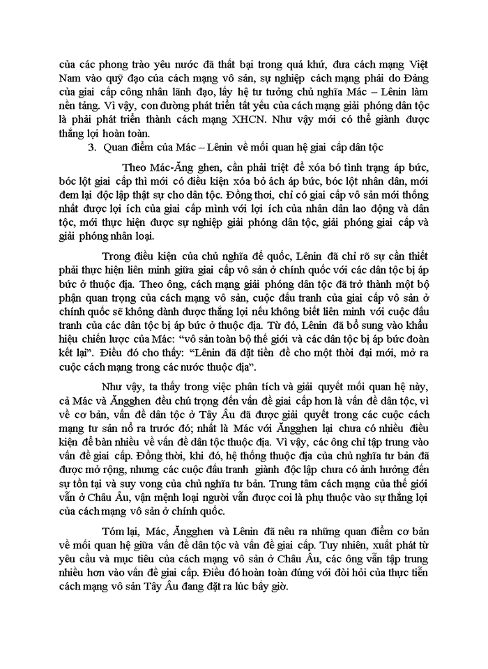 image for page Phân tích quan điểm Hồ Chí Minh về mối quan hệ giữa giai cấp và dân tộc liên hệ thực tiễn Việt Nam hiện nay