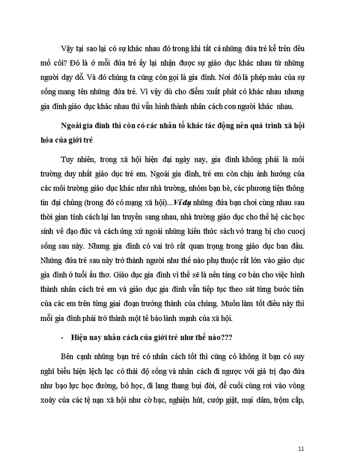image for page Trong bốn nhóm nhân tố ảnh hưởng đến quá trình xã hội hóa cá nhân gia đình nhà trường các nhóm xã hội và thông tin đại chúng Theo quan điểm của anh chị nhân tố nào là nhân tố quyết định đến quá trình XHH của thế hệ trẻ