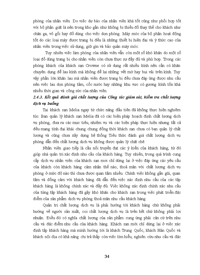 image for page Giải pháp nâng cao chất lượng dịch vụ buồng tại khách sạn Melia Hà Nội