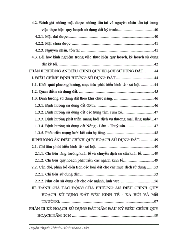 image for page Điều chỉnh quy hoạch sử dụng đất đến năm 2020 huyện Thạch Thành