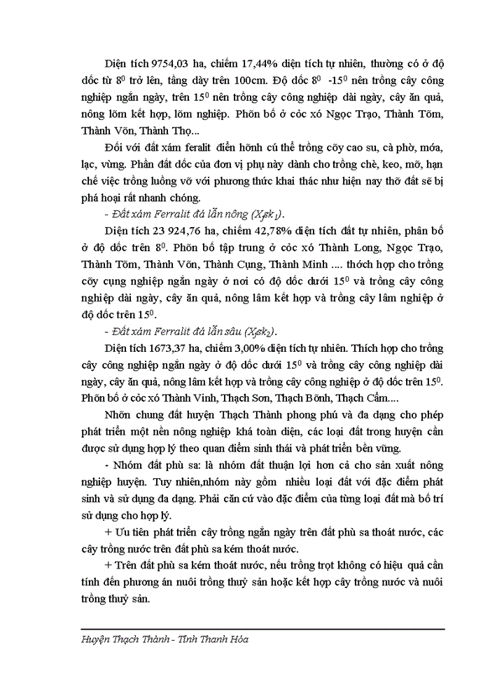 image for page Điều chỉnh quy hoạch sử dụng đất đến năm 2020 huyện Thạch Thành