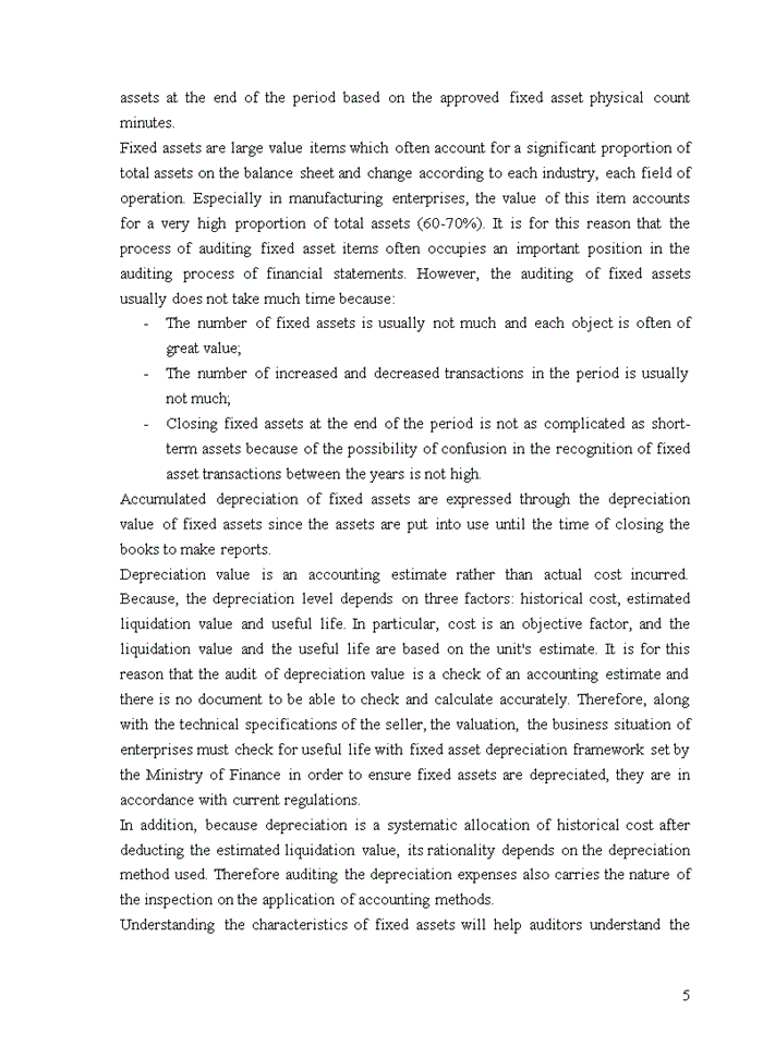 image for page TIẾNG ANH IMPROVING AUDIT OF FIXED ASSETS IN FINANCIAL AUDIT CONDUCTED BY VIETNAM AUDITING AND VALUATION COMPANY LIMITED HANOI BRANCH