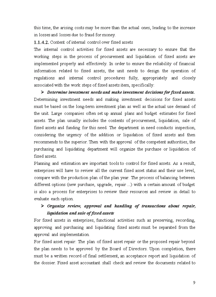 image for page TIẾNG ANH IMPROVING AUDIT OF FIXED ASSETS IN FINANCIAL AUDIT CONDUCTED BY VIETNAM AUDITING AND VALUATION COMPANY LIMITED HANOI BRANCH