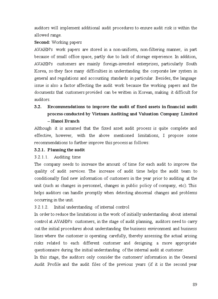 image for page TIẾNG ANH IMPROVING AUDIT OF FIXED ASSETS IN FINANCIAL AUDIT CONDUCTED BY VIETNAM AUDITING AND VALUATION COMPANY LIMITED HANOI BRANCH