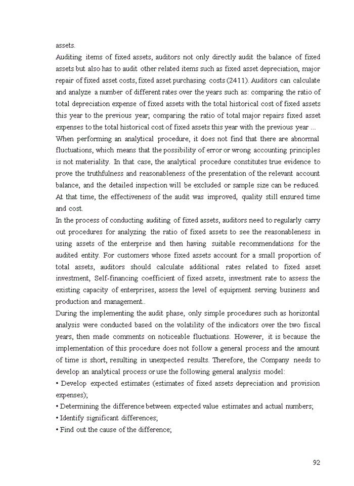 image for page TIẾNG ANH IMPROVING AUDIT OF FIXED ASSETS IN FINANCIAL AUDIT CONDUCTED BY VIETNAM AUDITING AND VALUATION COMPANY LIMITED HANOI BRANCH