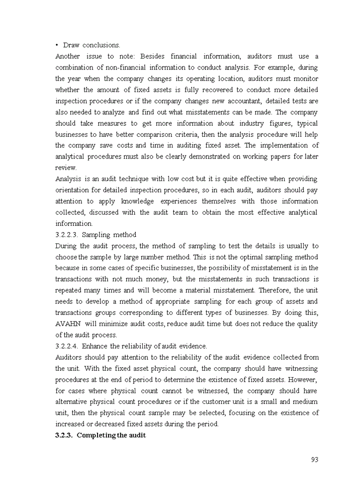 image for page TIẾNG ANH IMPROVING AUDIT OF FIXED ASSETS IN FINANCIAL AUDIT CONDUCTED BY VIETNAM AUDITING AND VALUATION COMPANY LIMITED HANOI BRANCH