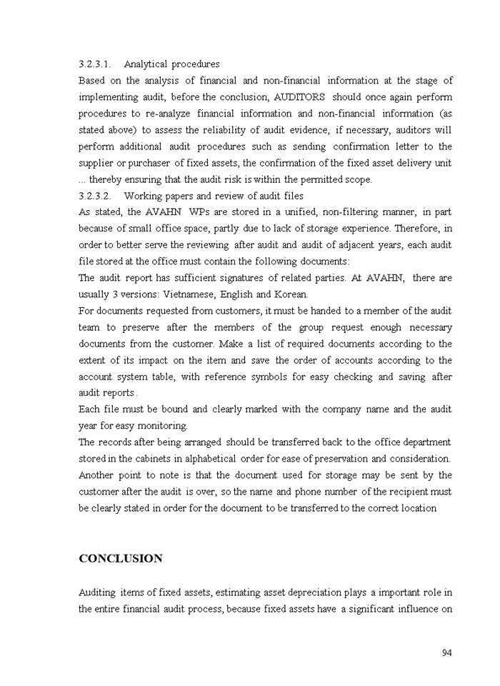 image for page TIẾNG ANH IMPROVING AUDIT OF FIXED ASSETS IN FINANCIAL AUDIT CONDUCTED BY VIETNAM AUDITING AND VALUATION COMPANY LIMITED HANOI BRANCH