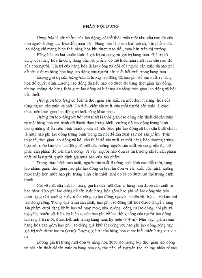 image for page Lượng giá trị hàng hóa được xác định như thế nào Phân tích các nhân tố ảnh hưởng đến lượng giá trị của hàng hóa Ý nghĩa thực tiễn của việc nghiên cứu này đối với các doanh nghiệp sản xuất kinh doanh