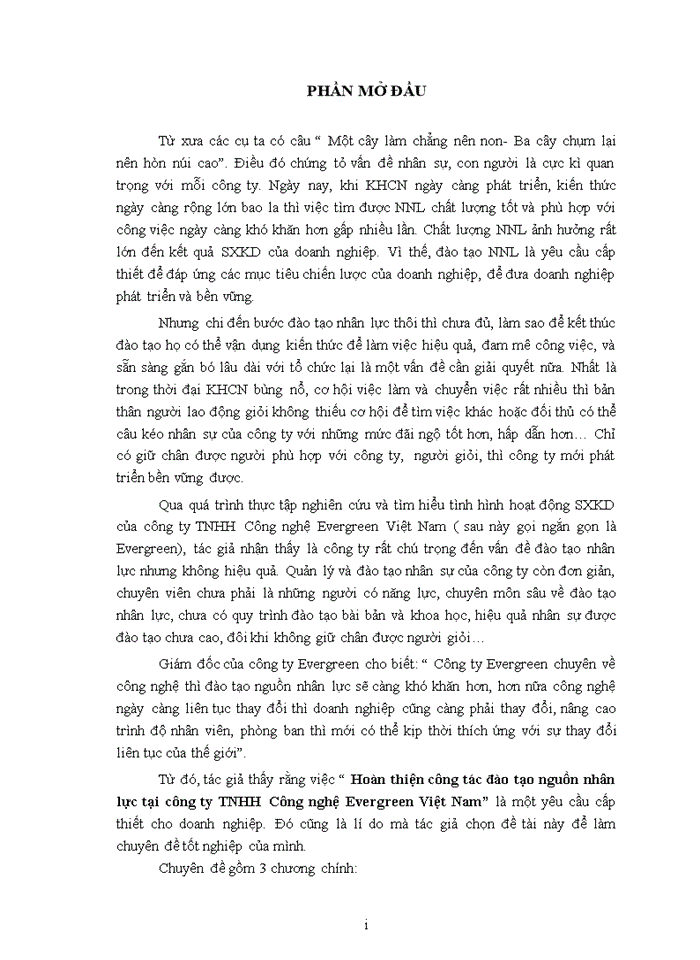 image for page HOÀN THIỆN CÔNG TÁC ĐÀO TẠO NGUỒN NHÂN LỰC TẠI CÔNG TY TNHH CÔNG NGHỆ EVERGREEN VIỆT NAM