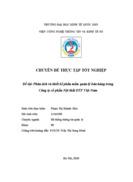 Phân tích và thiết kế phần mềm quản lý bán hàng trong Công ty cổ phần Nội thất DTF Việt Nam