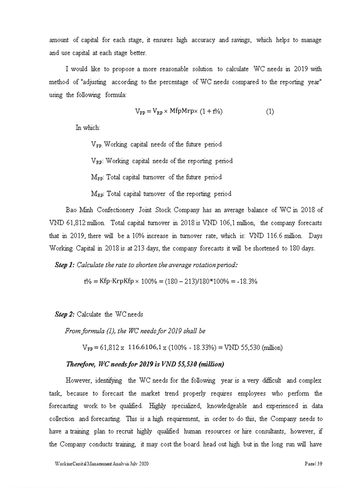 image for page Strenghthening working capital management at Bao Minh Confectionary Joint Stock Company