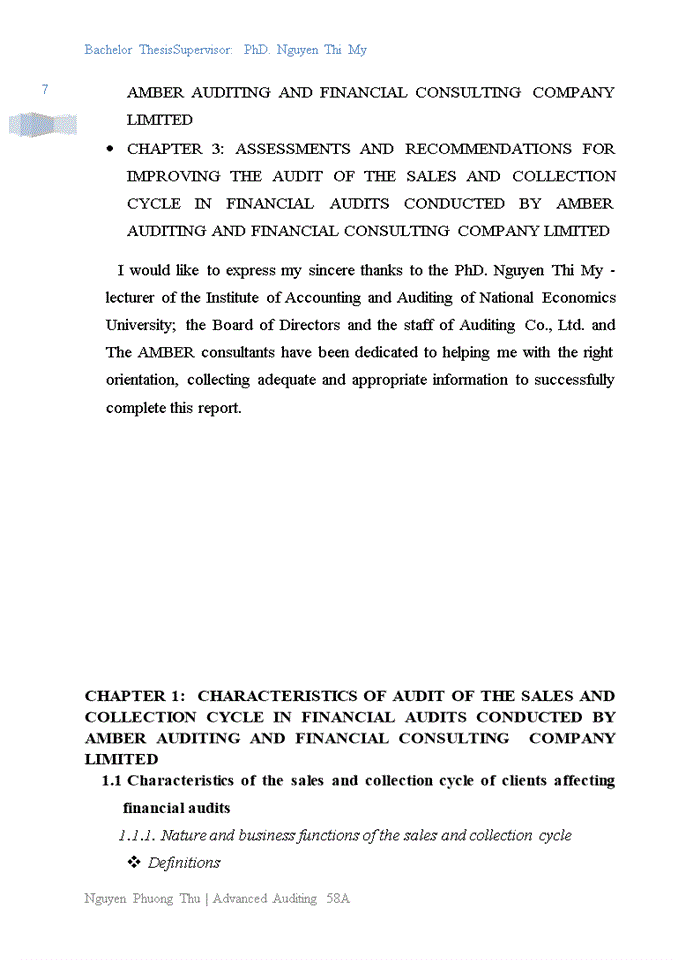 image for page RACTICE OF AUDIT OF THE SALES AND COLLECTION CYCLE IN FINANCIAL AUDITS CONDUCTED BY AMBER AUDITING AND FINANCIAL CONSULTING COMPANY LIMITED