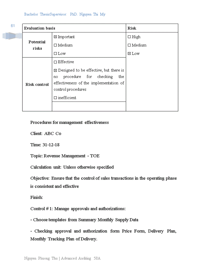 image for page RACTICE OF AUDIT OF THE SALES AND COLLECTION CYCLE IN FINANCIAL AUDITS CONDUCTED BY AMBER AUDITING AND FINANCIAL CONSULTING COMPANY LIMITED