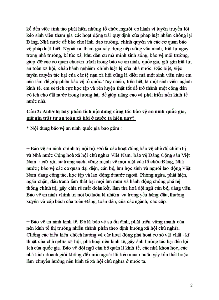 image for page Trình bày vai trò của quần chúng nhân dân trong bảo vệ an ninh Tổ quốc liên hệ thực tiễn bản thân