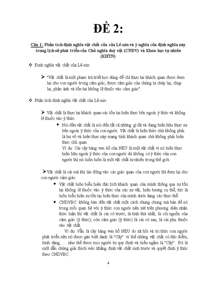 image for page Phân tích định nghĩa vật chất của của Lê-nin và ý nghĩa của định nghĩa này trong lịch sử phát triển của Chủ nghĩa duy vật CNDV và Khoa học tự nhiên KHTN
