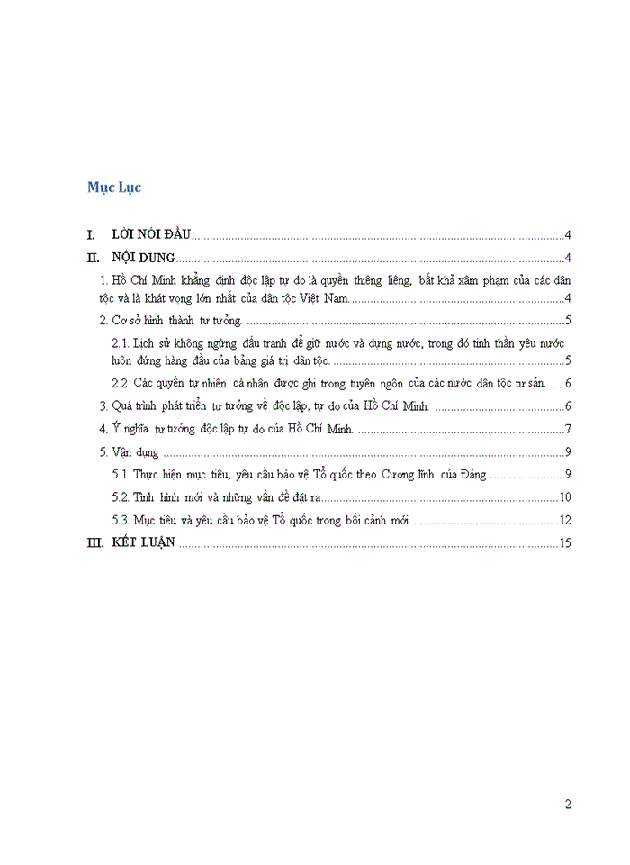 image for page Anh chị hãy phân tích câu nói của Hồ Chí Minh Không có gì quý hơn độc lập tự do Ý nghĩa của câu nói trên đối với việc bảo vệ nền độc lập chủ quyền toàn vẹn lãnh thổ nước ta hiện nay