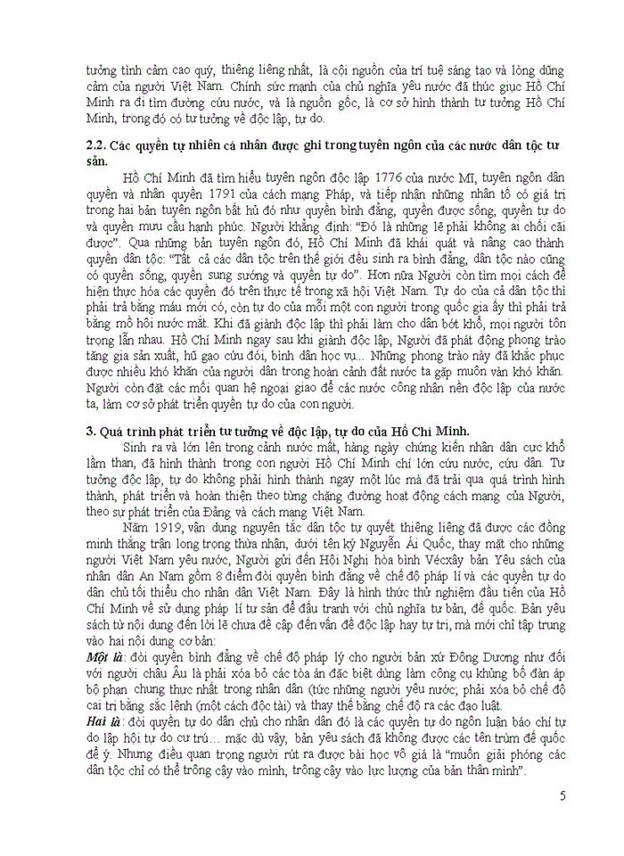 image for page Anh chị hãy phân tích câu nói của Hồ Chí Minh Không có gì quý hơn độc lập tự do Ý nghĩa của câu nói trên đối với việc bảo vệ nền độc lập chủ quyền toàn vẹn lãnh thổ nước ta hiện nay