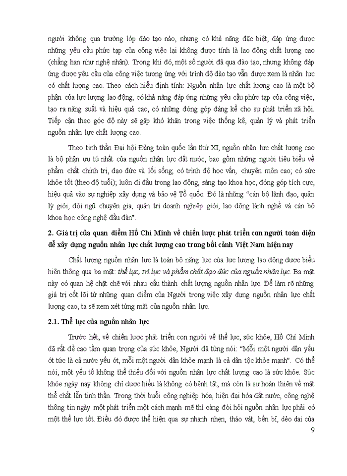 image for page Anh chị hãy phân tích quan điểm của Hồ Chí Minh về chiến lược phát triển con người toàn diện Giá trị của quan điểm nêu trên trong việc phát triển nguồn nhân lực chất lượng cao đáp ứng yêu cầu sự nghiệp xây dựng và phát triển đất nước ta hiện nay