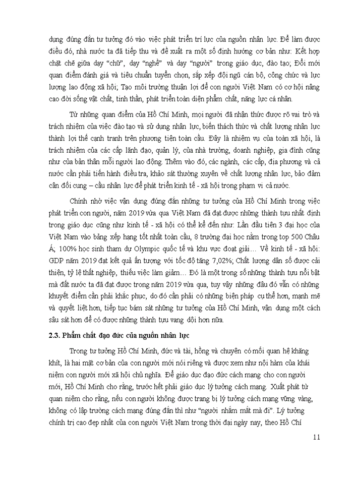 image for page Anh chị hãy phân tích quan điểm của Hồ Chí Minh về chiến lược phát triển con người toàn diện Giá trị của quan điểm nêu trên trong việc phát triển nguồn nhân lực chất lượng cao đáp ứng yêu cầu sự nghiệp xây dựng và phát triển đất nước ta hiện nay