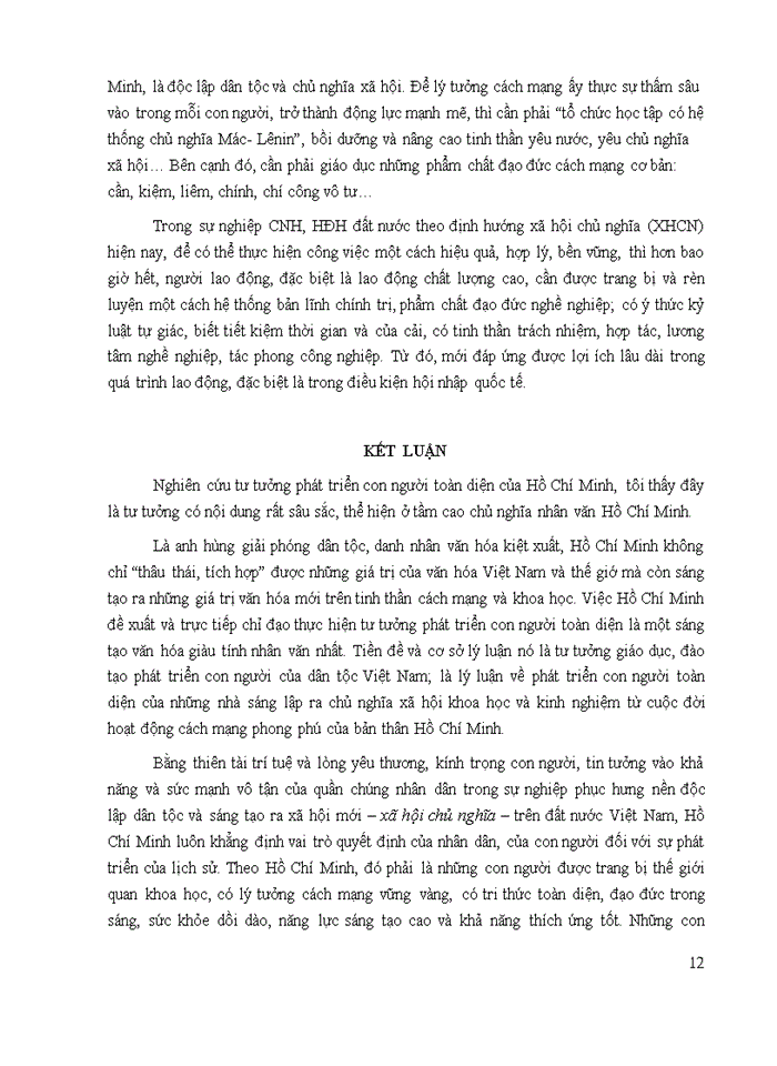 image for page Anh chị hãy phân tích quan điểm của Hồ Chí Minh về chiến lược phát triển con người toàn diện Giá trị của quan điểm nêu trên trong việc phát triển nguồn nhân lực chất lượng cao đáp ứng yêu cầu sự nghiệp xây dựng và phát triển đất nước ta hiện nay