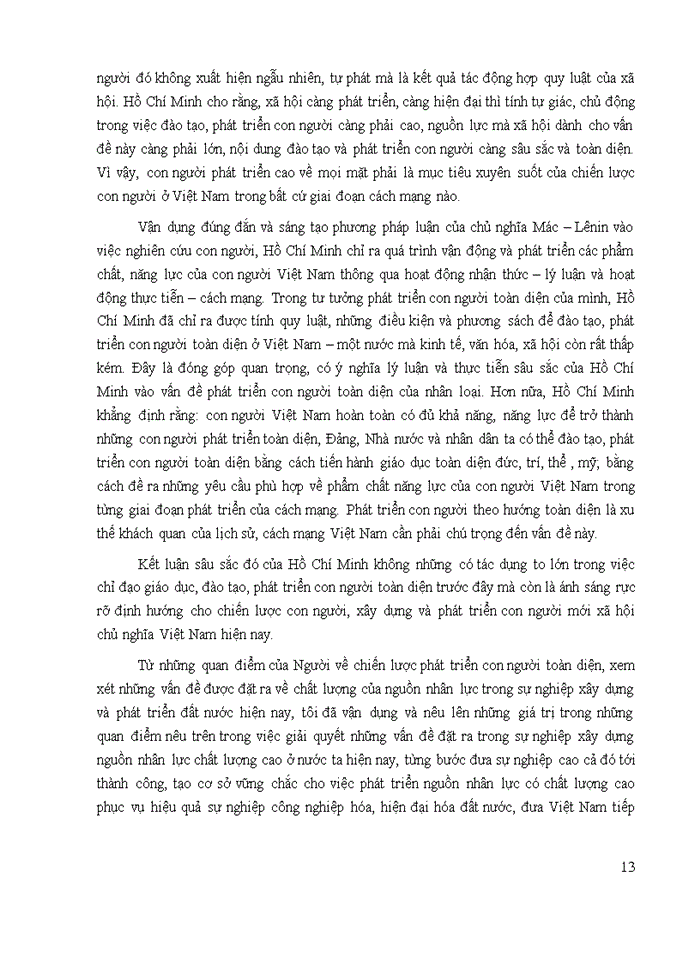 image for page Anh chị hãy phân tích quan điểm của Hồ Chí Minh về chiến lược phát triển con người toàn diện Giá trị của quan điểm nêu trên trong việc phát triển nguồn nhân lực chất lượng cao đáp ứng yêu cầu sự nghiệp xây dựng và phát triển đất nước ta hiện nay