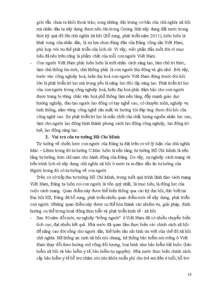 image for page Anh chị hãy phân tích quan điểm của Hồ Chí Minh về chiến lược phát triển con người toàn diện Giá trị của quan điểm nêu trên trong việc phát triển nguồn nhân lực chất lượng cao đáp ứng yêu cầu sự nghiệp xây dựng và phát triển đất nước ta hiện nay