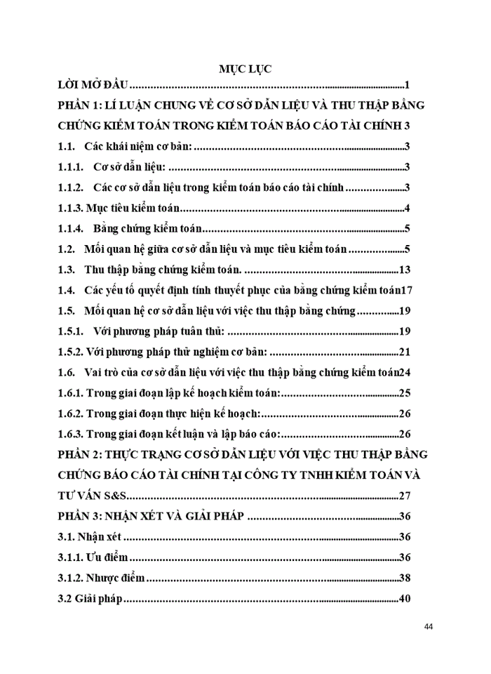 image for page Cơ sở dẫn liệu với việc thu thập bằng chứng kiểm toán trong kiểm toán báo cáo tài chính