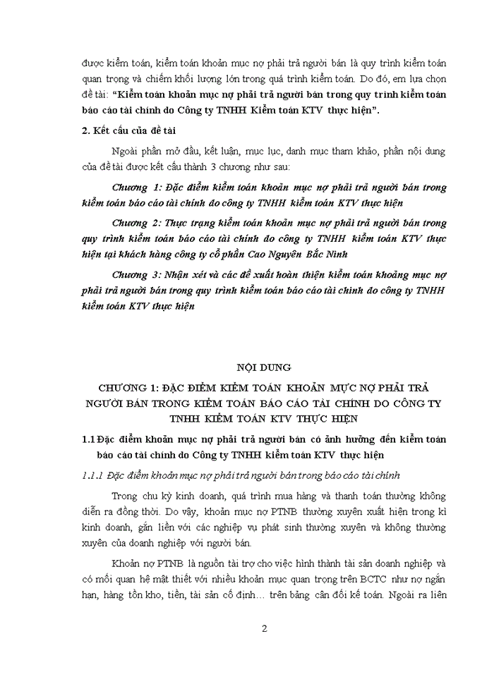 image for page KIỂM TOÁN KHOẢN MỤC NỢ PHẢI TRẢ NGƯỜI BÁN TRONG QUY TRÌNH KIỂM TOÁN BÁO CÁO TÀI CHÍNH DO CÔNG TY TNHH KIỂM TOÁN KTV THỰC HIỆN