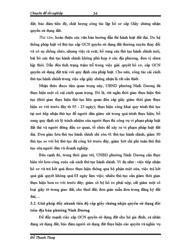 image for page Pháp luật về cấp giấy chứng nhận quyền sử dụng đất qua hoạt động thực tiễn của Ủy ban nhân dân Phường Ninh Dương thành phố Móng Cái tỉnh Quảng Ninh
