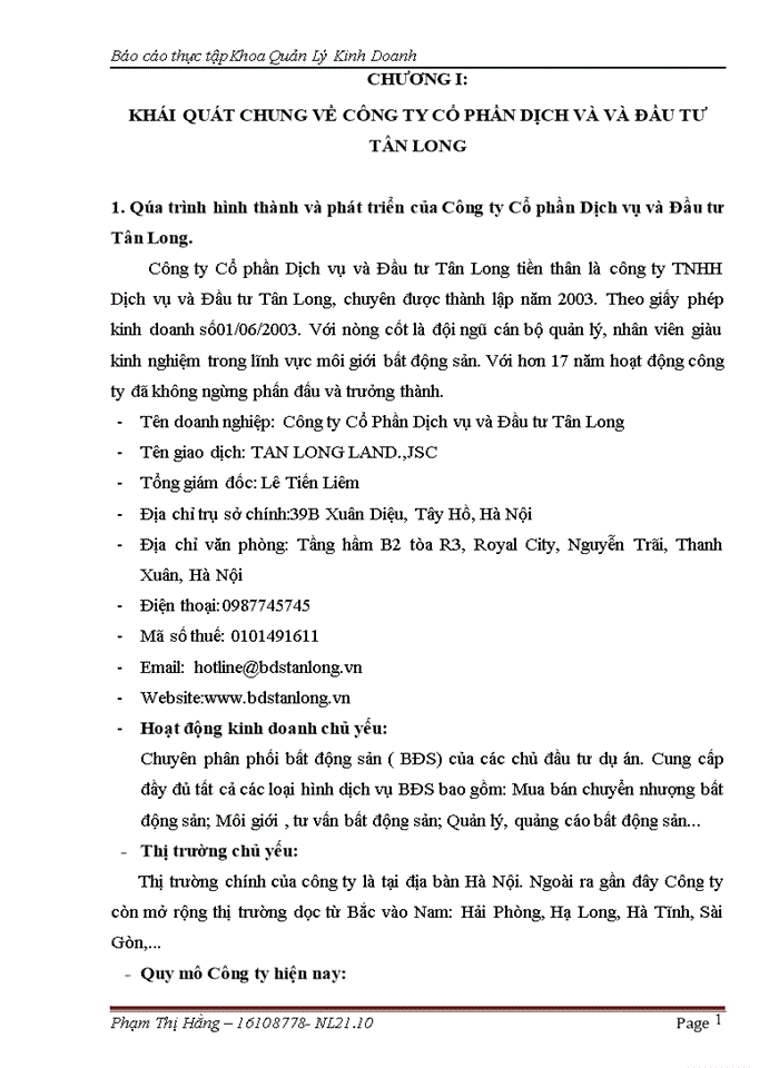 image for page CÔNG TY CỔ PHẦN DỊCH VỤ VÀ ĐẦU TƯ TÂN LONG