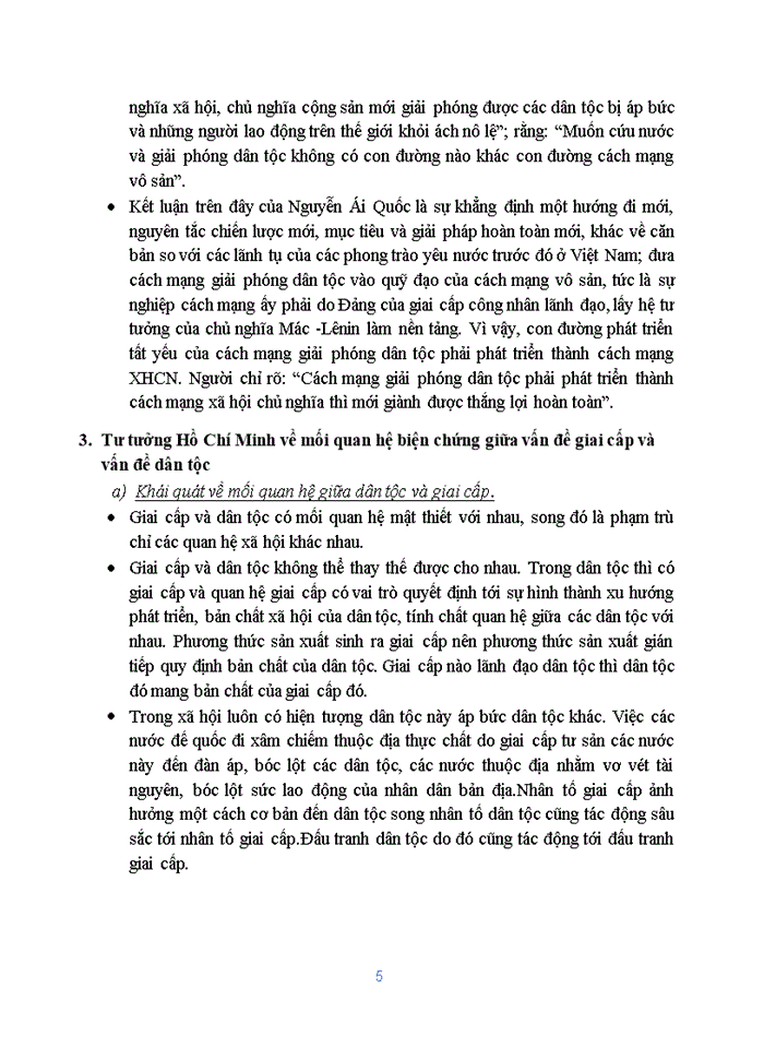 image for page TÌM HIỂU TƯ TƯỞNG HỒ CHÍ MINH VỀ VẤN ĐỀ DÂN TỘC VÀ VẤN ĐỀ GIAI CẤP