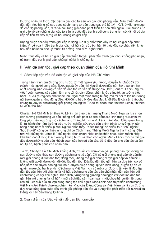 image for page Vấn đề dân tộc và giai cấp theo quan điểm của chủ nghĩa Mác -Lênin và cách tiếp cận của Hồ Chí Minh