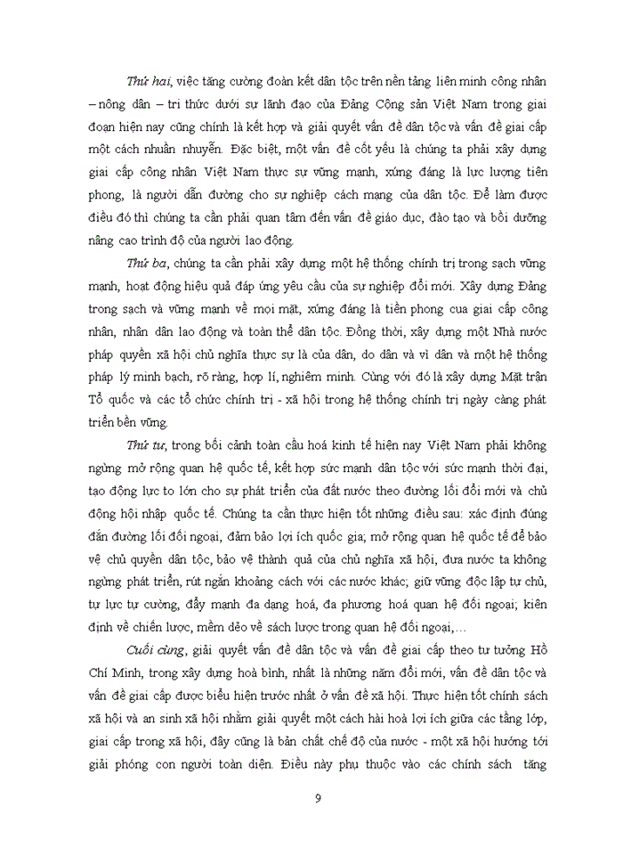 image for page Vấn đề dân tộc và vấn đề giai cấp theo quan điểm của chủ nghĩa Mác- Lênin