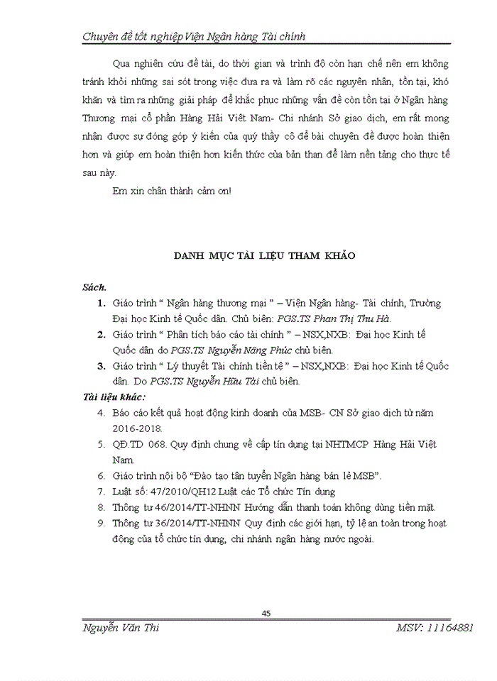 image for page NÂNG CAO CHẤT LƯỢNG DỊCH VỤ THANH TOÁN TẠI NGÂN HÀNG TMCP HÀNG HẢI VIỆT NAM- CHI NHÁNH SỞ GIAO DỊCH