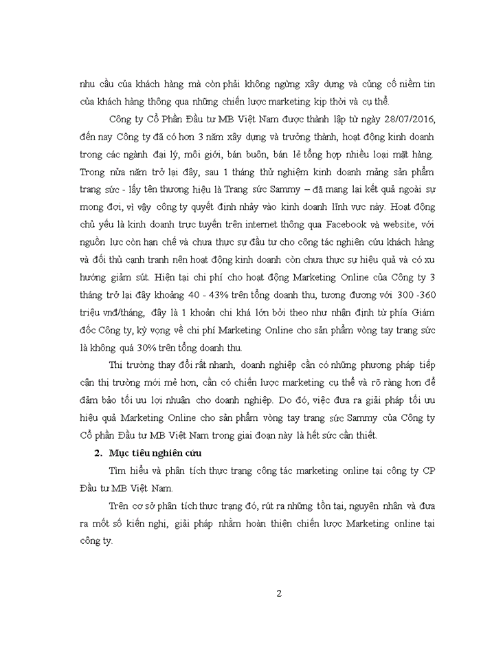 image for page THỰC TRẠNG VÀ ĐỀ XUẤT GIẢI PHÁP HOÀN THIỆN HOẠT ĐỘNG MARKETING ONLINE CHO SẢN PHẨM VÒNG TAY TRANG SỨC TẠI CÔNG TY CỔ PHẦN ĐẦU TƯ MB VIỆT NAM