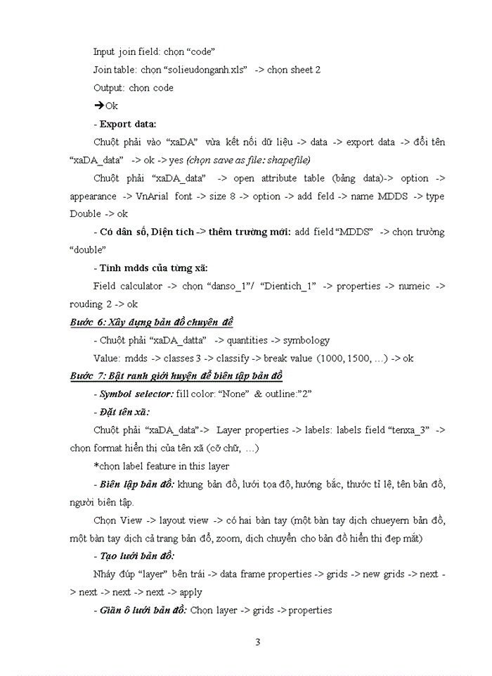 image for page Ứng dụng phần mềm ARCGIS phục vụ xây dựng bản đồ mật độ dân số huyện Đông Anh theo xã