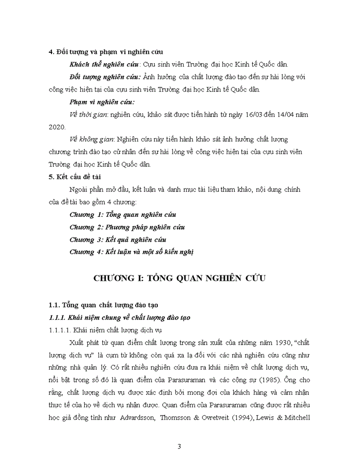image for page Ảnh hưởng chất lượng chương trình đào tạo cử nhân đến sự hài lòng về công việc hiện tại của cựu sinh viên Trường đại học Kinh tế Quốc dân