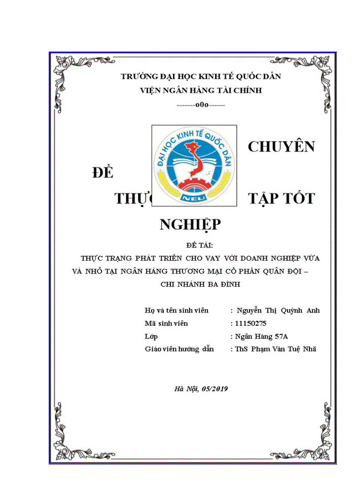 image for page THỰC TRẠNG PHÁT TRIỂN CHO VAY VỚI DOANH NGHIỆP VỪA VÀ NHỎ TẠI NGÂN HÀNG THƯƠNG MẠI CỔ PHẦN QUÂN ĐỘI CHI NHÁNH BA ĐÌNH